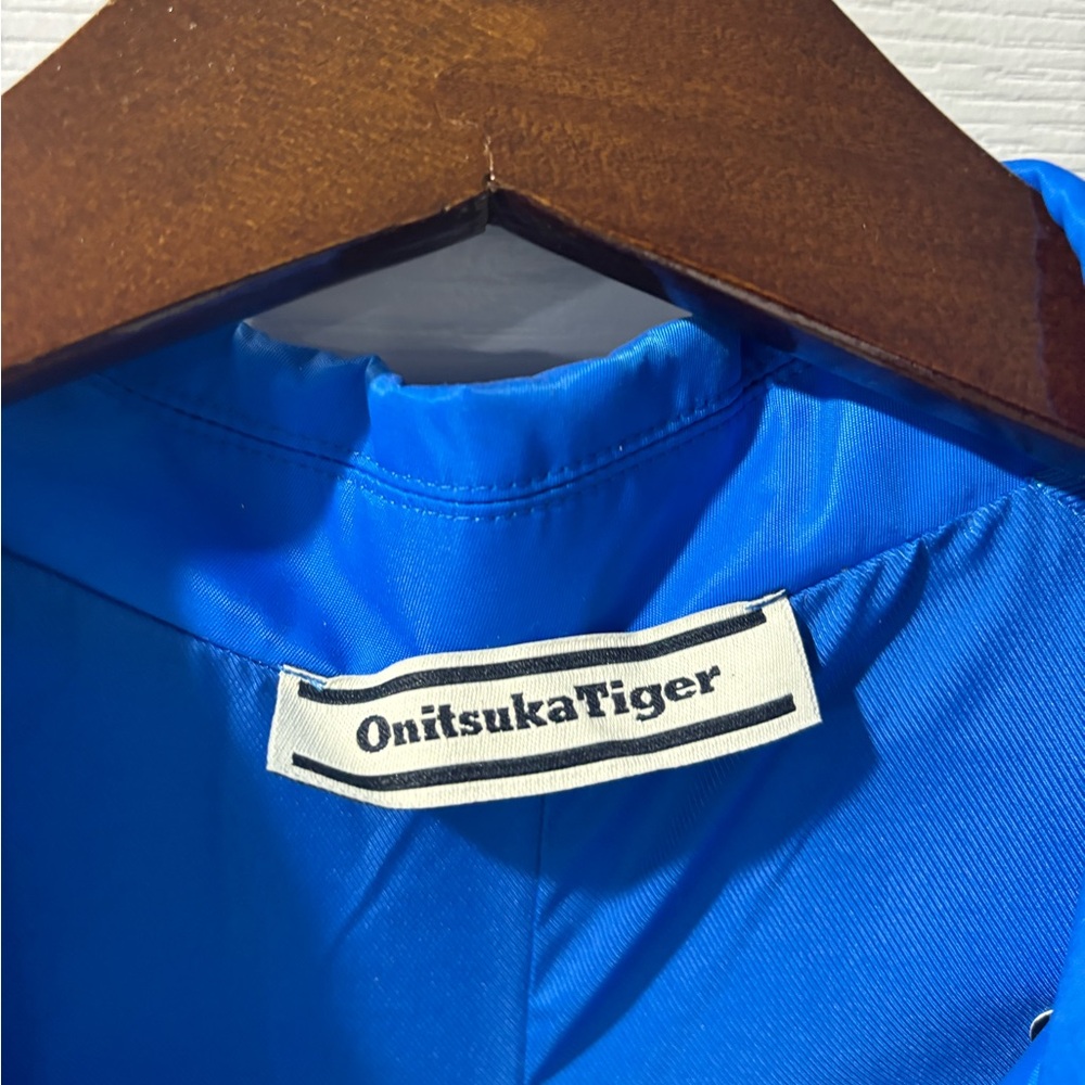 Onitsuka Tiger Electric Blue Nylon Twill Coat - Picture 4 of 8